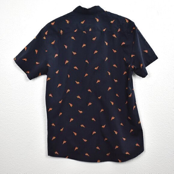 Molokai Surf Co. button-down Shirt w/ Pizza Slices Size Large Gently Used - Picture 3 of 5